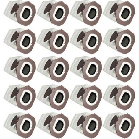 Paquete de 20 bolsas de repuesto para aspiradora Vorwerk VK7 FP7: accesorios, bolsas antibacterianas con carbón activado.