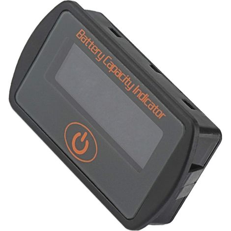 Monitor de batería portátil LCD de ABS negro para vehículos (1/2)