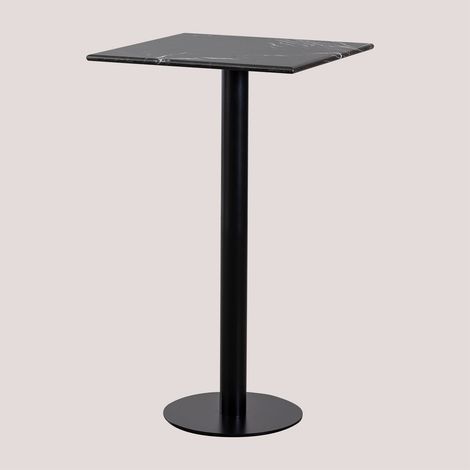 Table Haute Carrée Marbre (60x60 cm) Rocher SKLUM