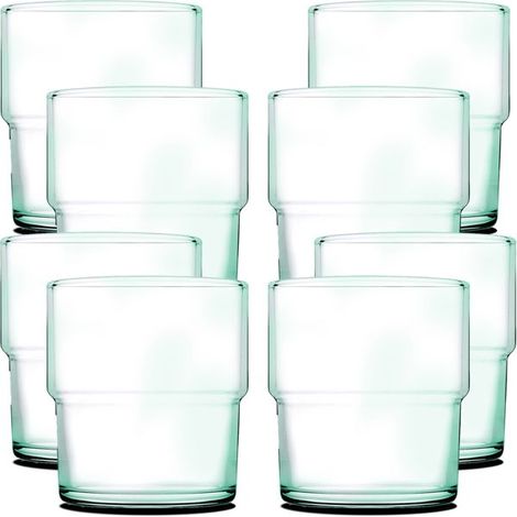 Verres à liqueur - JUANIO - Lot de 8 - 30 cl - Verre transparent - Élégance chic