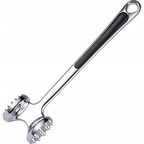Ablandador de carne, utensilio de cocina con cabezal de aleación de zinc de doble cara, 22 cm. (1/3)