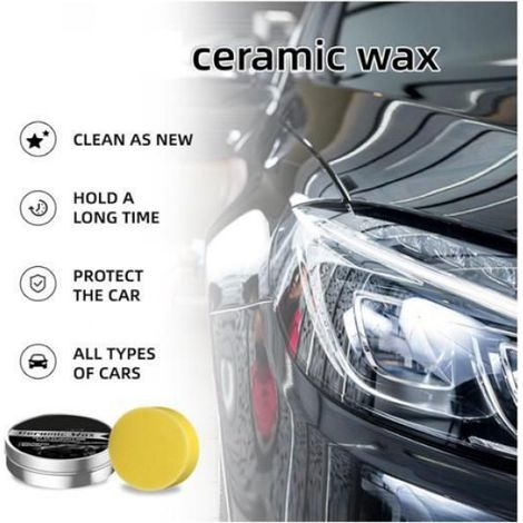 Car Coating Polishing Wax,Car Care Polish with Sponge,Strong Protection Car Coating Polishing Waxs,100g BAUME (1/5)