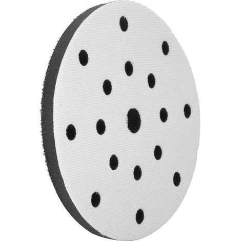 Tampon de Ponçage Souple, 150mm Ponçage de Tampons d'Interface de Ponçage Doux Épe Douce Diamètre 150 mm (17 holes). (1/5)