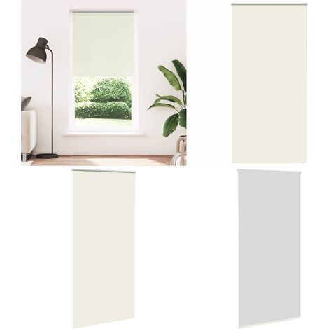 vidaXL Verdunkelungsrollo Cremeweiß 95x230cm Stoffbreite 90,7 cm (1/5)