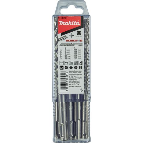 Makita - SDS-plus Hammerbohrer-Set, 12-teilig E-14912 (1/3)