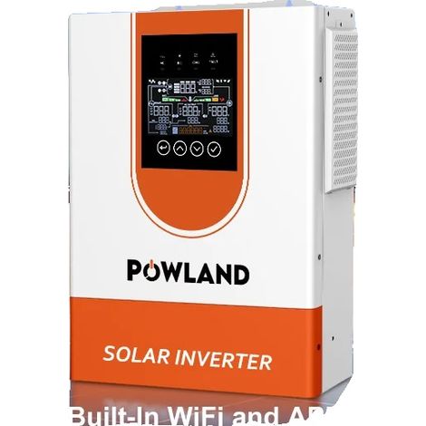 Inversor solar híbrido, 48 V, 7 kW, onda sinusoidal pura, controlador de carga MPPT de 120 A, entrada CC máxima de 500 V. (1/5)