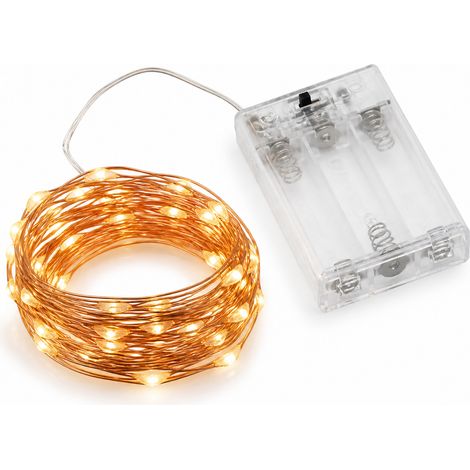 2 m Copper LED String Lights 20 Lamps for Indoor Decoration Gold (1/5)