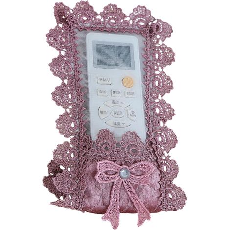 1 Pc Cache Télécommande Vintage Couverture En Dentelle Pour Couvercle De La Télécommande Protecteur De Télécommande Téléviseur Violet L'europe Boîtier De Télécommande (1/5)