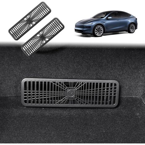 [Set di 2] Nuova copertura protettiva per bocchette dell'aria per auto Tesla Model Y Juniper 2025 2026, protezione per bocchette dell'aria sotto il sedile Model Y 2025, accessori Tesla Model Y 2026 (1/5)