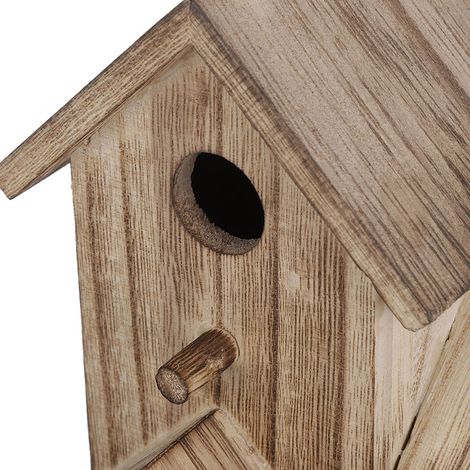 Casita de pájaros de madera Nichole para el jardín, modelo pequeño (1/5)
