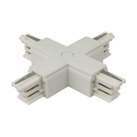 Connettore X per binario trifase bianco Maxlight in alluminio