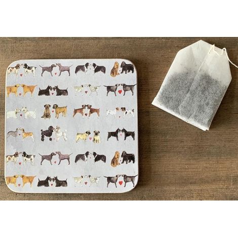 Dessous de verre C196 Paires de chiens mignons