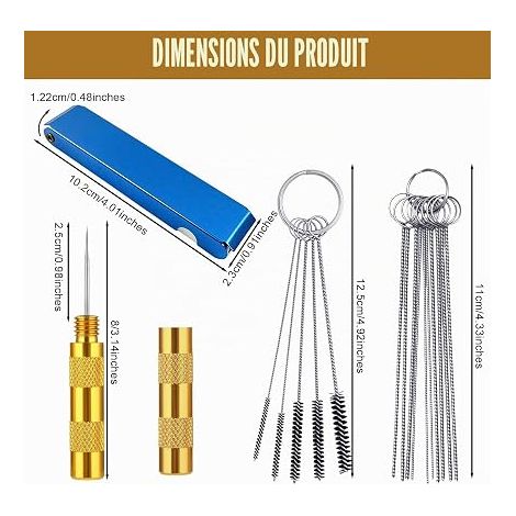 Kit de nettoyage carburateur, nettoyant carburateur carbone (1/4)