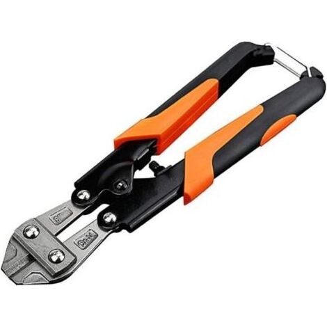 Coupe-boulons en acier chrome-vanadium compact avec mâchoires en caoutchouc renforcés 200 mm 8 pouces (1/4)