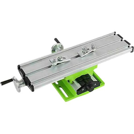 Table de travail pour perceuse et fraiseuse, design ajustable, haute précision, noir (1/2)