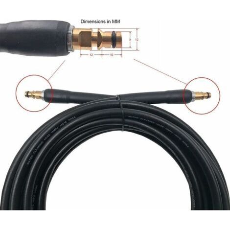 NALOOKAMIC Tuyau de rechange pour nettoyeur haute pression Karcher K2 K3 K4 K5 K6 K7 Tuyau de nettoyage haute pression Connecteur rapide et libération rapide(6m)-- (1/3)