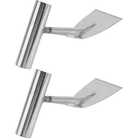 2pièces Lot de Pelles pour Désherbage Et Plantation Jardin Design Portable Et Pratique Couleur Argentée (1/5)