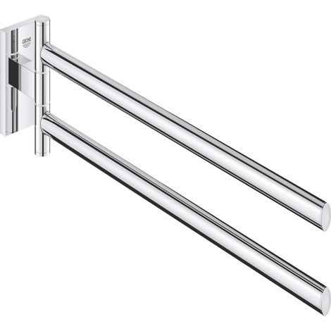 Grohe QuickFix Start Cube - Doppel-Handtuchhalter, Länge 44 cm, verchromt 40976000 (1/3)