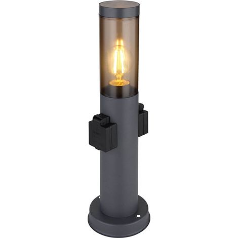 Luminaire extérieur Globo Boston acier inoxydable anthracite Ø 12,7 cm E27 IP44 réf. 3158SAK (1/5)