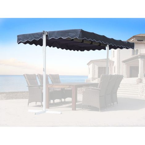 Ersatzdach Standmarkise Dubai Markise Grau 375 x 225 cm