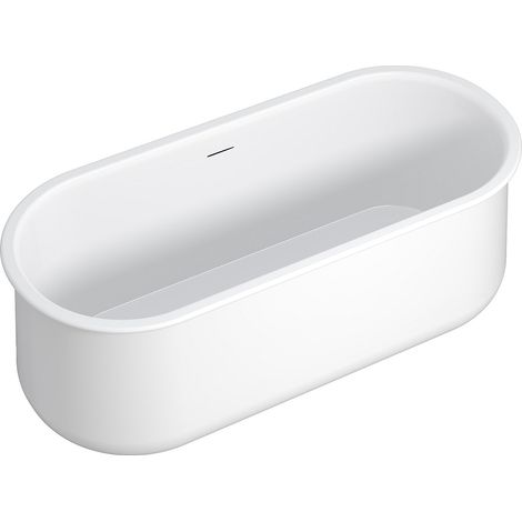 Vasca da bagno freestanding - 160 x 74 x 60 cm - Bianco opaco - 234 L - CALDRIA