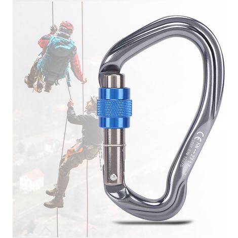 Mousqueton de sécurité automatique KN-23-7-7 pour équipement outdoor, mousqueton verrouillable pour randonnée et camping