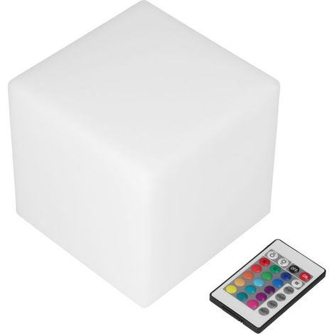 Jeffergarden Cube lumineux LED 16 couleurs, 4 modes, lampe d'ambiance, veilleuse avec télécommande, pour chambre à coucher, Bar, KTV