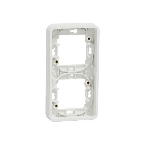 Schneider MUR39151 Mureva Styl - 2-unit vertical frame - recessed - IP55 - IK08 - white (1/3)
