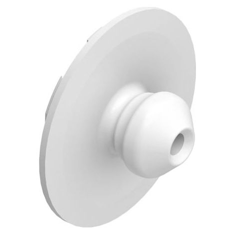 Clip mâle 5kg à coller lp-sm8 - low profile - - Matériau : Plastique - Fixation : A coller - Décor : Blanc - Charge : 5 kg - Pour panneau d\'épaisseur mini : 6 mm - FASTMOUNT (1/2)