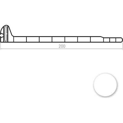 Sous-Face PVC Volet Roulant 200mm - 119,5cm - Blanc - Recoupable