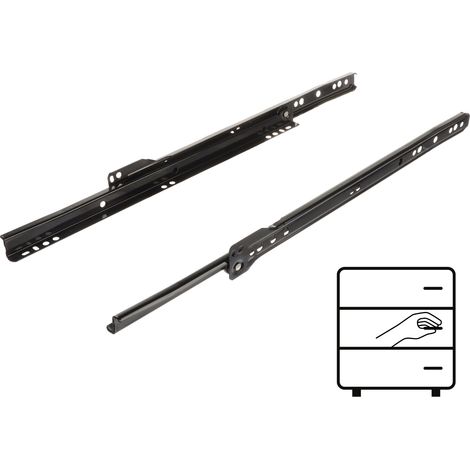 Guide à rouleaux 350 mm noir 20 kg Riex NR09 (1/5)