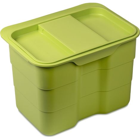 SOTECH essensa biobin mit Deckel 4,2 L Multifunktionsbehälter Biomülleimer grün (1/5)