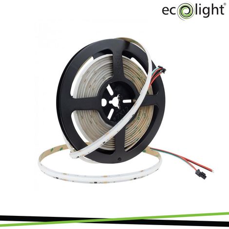 STRISCIA LED 12V COB 16W/M RGB+4000K 720LED BONINA DA 5MT                                                - Luce NATURALE (1/2)