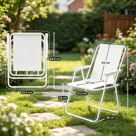 Chaise pliante extérieure légère jardin camping chaise seule