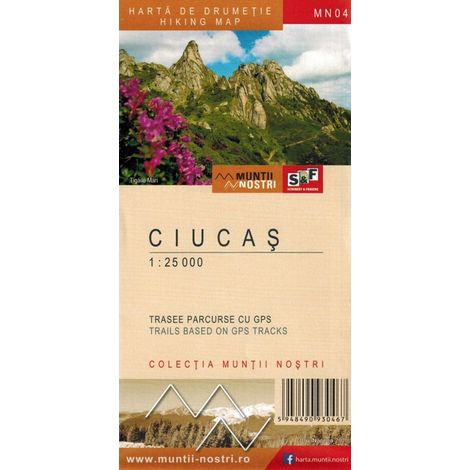 Monti Ciucas 1:25.000. Carta turistica MN04. Schubert & Franzke (1/5)