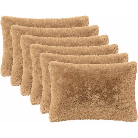 Funda de almohada 6 pcs HEERLEN Topo 30 x 50 cm Fleece PV vidaXL (1/5)