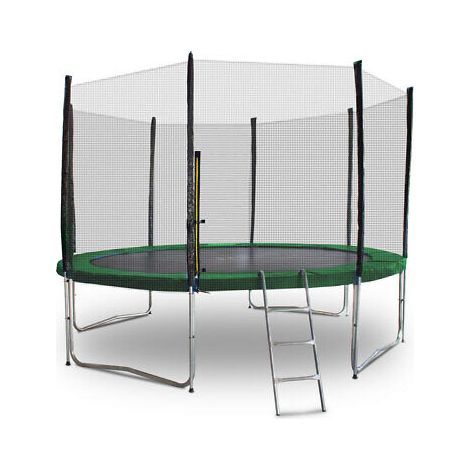Gartentrampolin Trampolin 250cm Modell 2019 Randabdeckung Dunkelgrün