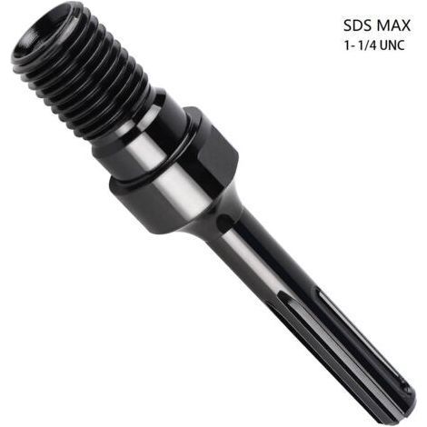 Adaptateur 1 1/4" UNC vers SDS Max pour foret diamanté 190 mm, foret à carotter, scie cloche pour foret à carotter (1/5)