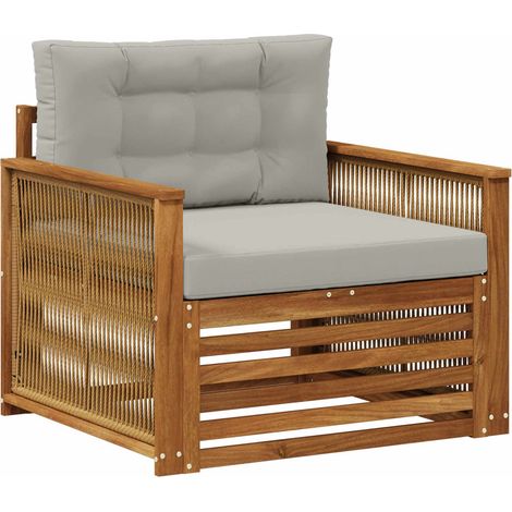 Maison Exclusive - Outdoor Mittelsofa Natur (1/5)