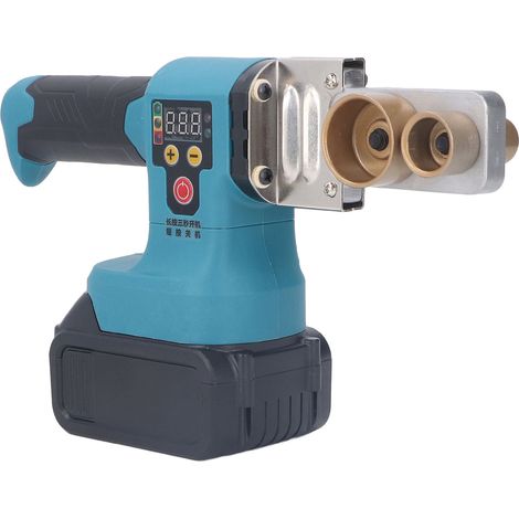 Machine de soudage à chaud pour batterie lithium-ion, machine de soudage à chaud rechargeable pour tuyaux d'eau PPR, machine à souder pour la plomberie et l'électricité, norme européenne 100-240 V (1/5)