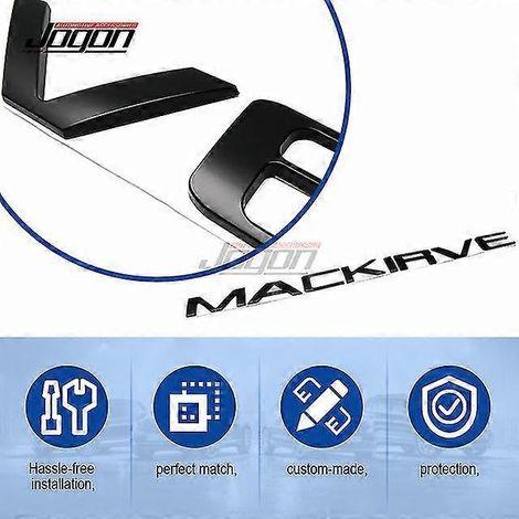 Autocollant emblème de hayon arrière chromé ABS 3D pour Ford Maverick 2022-2023, lettres et inscriptions pour coffre arrière, noir mat - Panneaux de porte intérieurs et autres éléments - Noir mat (1/5)