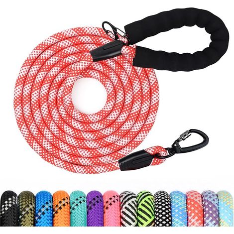 Longe pour Chien Laisse de Dressage pour Chien Long Laisse avec Poignée Rembourrée pour Petits Moyens et Grands Chiens (1/5)