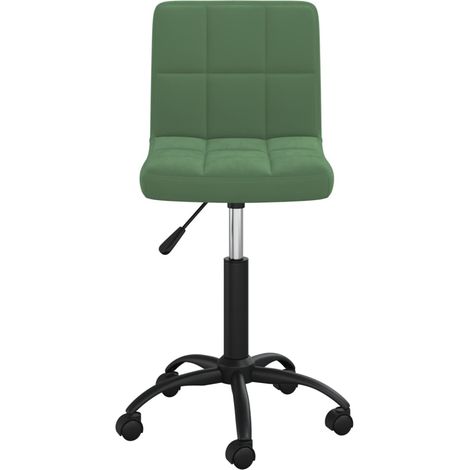 Maison Exclusive - Sedia da Pranzo Girevole Verde Scuro in Velluto
