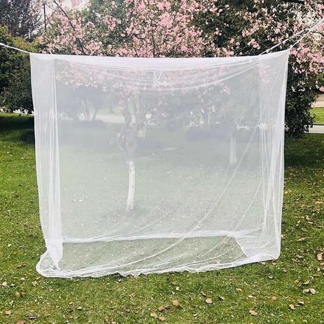 Moustiquaire pour Lit de Camping avec Sac de Transport Moustiquaires Portable Facile à Installer pour Extérieur Intérieur Voyage Pique-Nique,220x200x200cm (1/5)