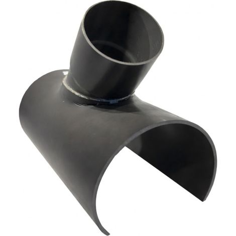 Selle de branchement PVC 140x125 mm à 45 degré, long de 38 cm