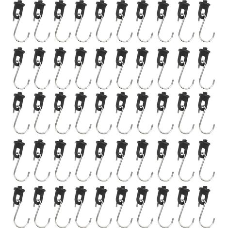 Crochet en S en Acier Inoxydable 50 Pièces, Clips Torsadés De Fixation De Serre en Plastique Stables pour Suspendre des Plantes en Pot (1/5)