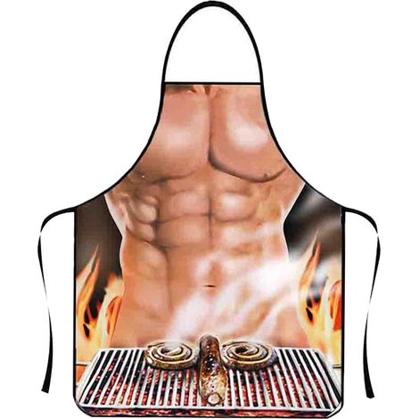 Tablier Cuisine - Polyester 60 x 80 cm - Réglable avec Cordons - Pour Barbecue Cuisine Ménage Extérieur - 1 Pièce
