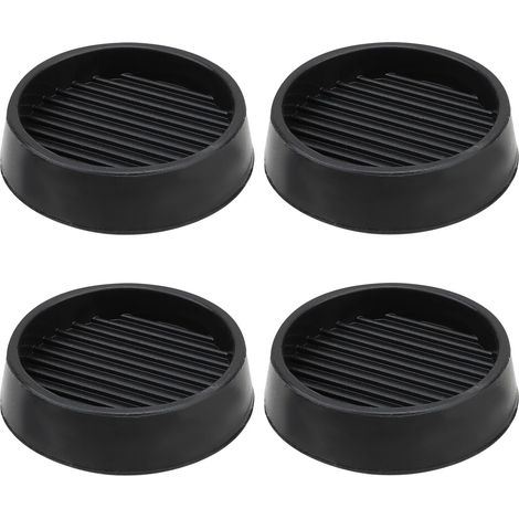 Set mit 4 rutschfesten Gummimöbelgleitern, 5,1 cm, Schwarz, für Stühle, Tische und Betten (1/5)