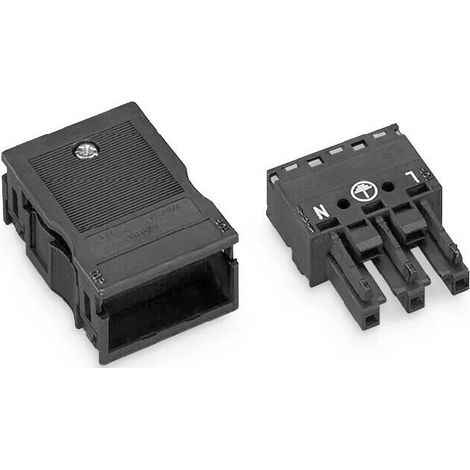 Prise avec boîtier 3P 250V noire 770-103 winsta (1/2)