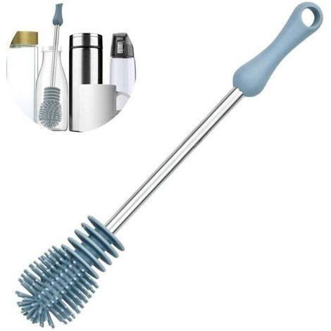 Soft long-handled bottle brush SiliCone baby bottle brush bottle cleaner for cleaning baby bottles-Fei Yu (1/4)